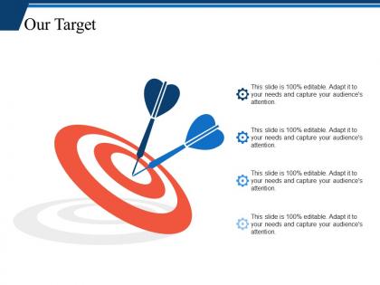 Our target ppt professional graphics template