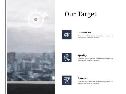 Our target quality awareness f306 ppt powerpoint presentation styles example file