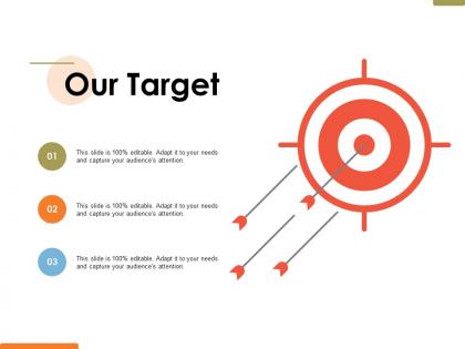 Our target service excellence ppt powerpoint presentation file diagrams