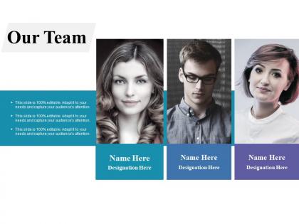 Our team communication ppt professional slide portrait