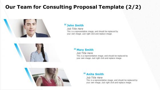 Our team for consulting proposal template smith ppt structure