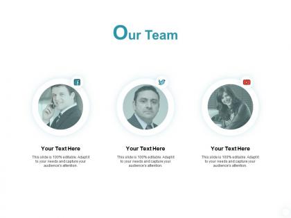 Our team introduction f764 ppt powerpoint presentation professional ideas