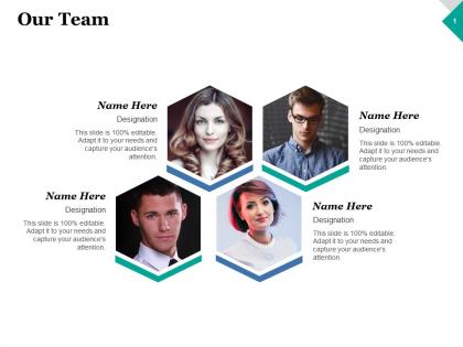Our team introduction ppt inspiration graphics example