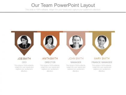 Our team powerpoint layout