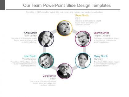 Our team powerpoint slide design templates