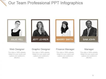 Our team professional ppt infographics