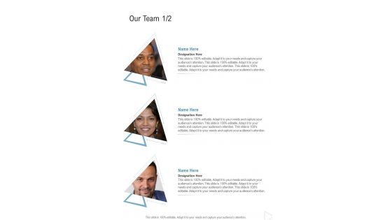 Our Team Ux Ui Proposal One Pager Sample Example Document