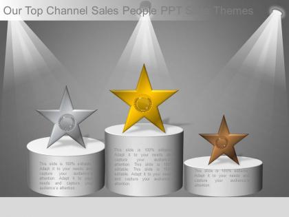 Our top channel sales people ppt slide themes