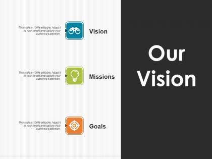 Our vision ppt pictures design inspiration