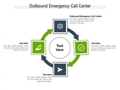 Outbound emergency call center ppt powerpoint presentation outline guide cpb