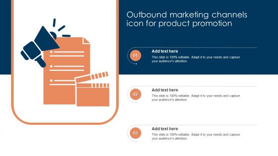 Outbound Marketing Channels Icon For Product Promotion