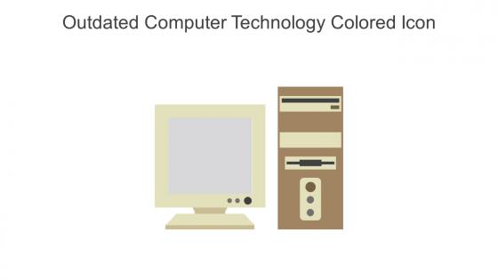 Outdated Computer Technology Colored Icon In Powerpoint Pptx Png And Editable Eps Format