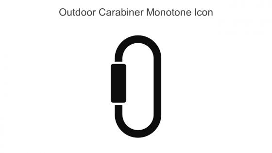 Outdoor Carabiner Monotone Icon In Powerpoint Pptx Png And Editable Eps Format