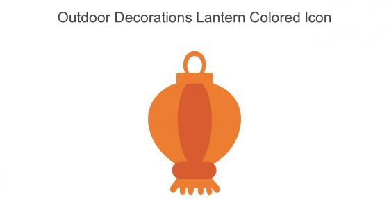 Outdoor Decorations Lantern Colored Icon In Powerpoint Pptx Png And Editable Eps Format