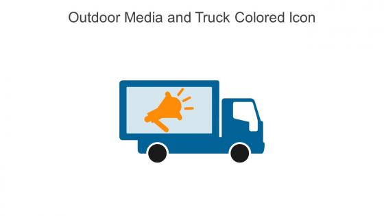 Outdoor Media And Truck Colored Icon In Powerpoint Pptx Png And Editable Eps Format