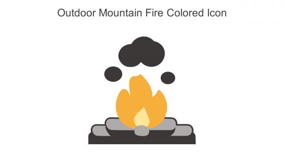 Outdoor Mountain Fire Colored Icon In Powerpoint Pptx Png And Editable Eps Format