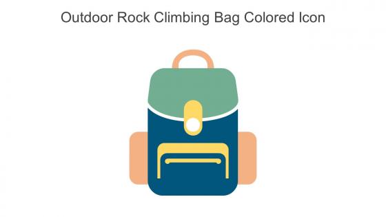 Outdoor Rock Climbing Bag Colored Icon In Powerpoint Pptx Png And Editable Eps Format