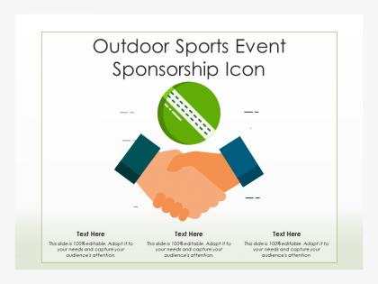 Outdoor sports event sponsorship icon