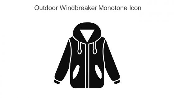 Outdoor Windbreaker Monotone Icon In Powerpoint Pptx Png And Editable Eps Format