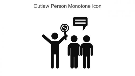 Outlaw Person Monotone Icon In Powerpoint Pptx Png And Editable Eps Format