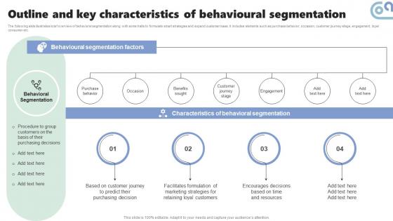 Outline And Key Characteristics Of Behavioural Micromarketing Strategies For Personalized MKT SS V