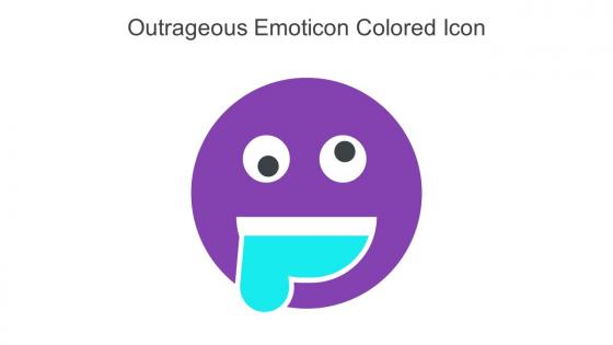 Outrageous Emoticon Colored Icon In Powerpoint Pptx Png And Editable Eps Format