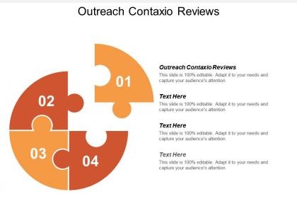 Outreach contaxio reviews ppt powerpoint presentation file master slide cpb