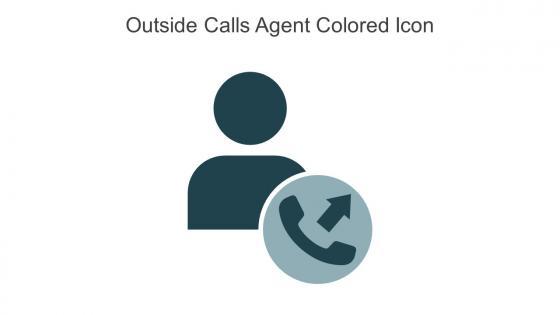 Outside Calls Agent Colored Icon In Powerpoint Pptx Png And Editable Eps Format