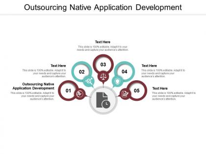 Outsourcing native application development ppt powerpoint presentation visual aids infographic template cpb