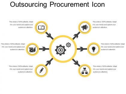 Outsourcing procurement icon