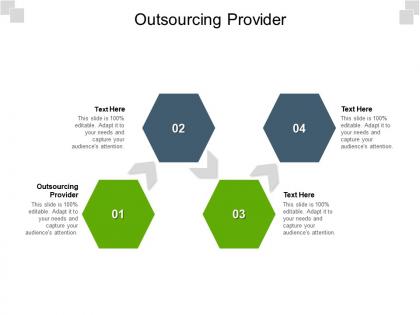 Outsourcing provider ppt powerpoint presentation icon brochure cpb