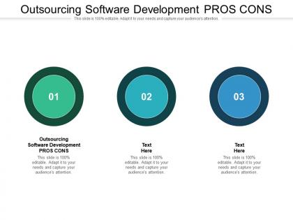 Outsourcing software development pros cons ppt styles graphics example cpb