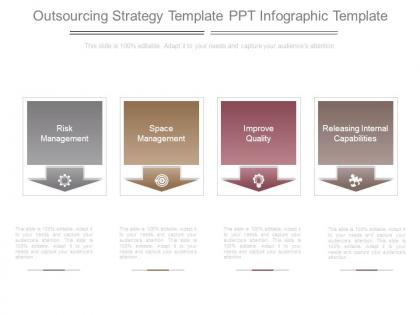 Outsourcing strategy template ppt infographic template