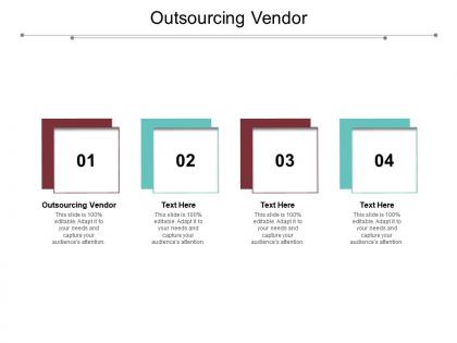 Outsourcing vendor ppt powerpoint presentation professional visual aids cpb