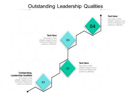 Outstanding leadership qualities ppt powerpoint presentation slides sample cpb