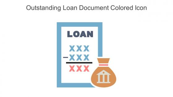 Outstanding Loan Document Colored Icon In Powerpoint Pptx Png And Editable Eps Format