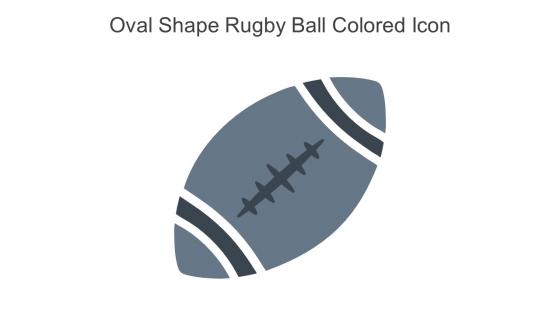 Oval Shape Rugby Ball Colored Icon In Powerpoint Pptx Png And Editable Eps Format