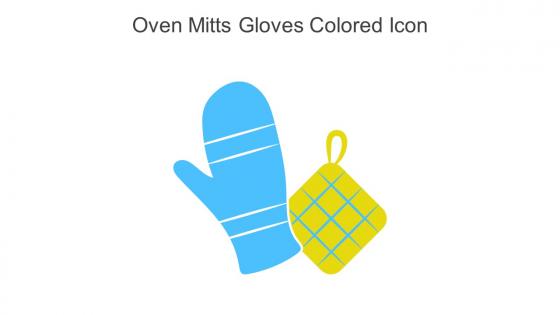 Oven Mitts Gloves Colored Icon In Powerpoint Pptx Png And Editable Eps Format
