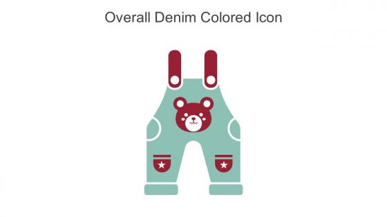 Overall Denim Colored Icon In Powerpoint Pptx Png And Editable Eps Format