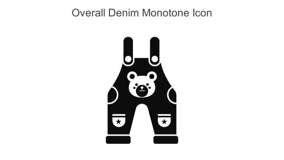 Overall Denim Monotone Icon In Powerpoint Pptx Png And Editable Eps Format