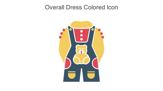 Overall Dress Colored Icon In Powerpoint Pptx Png And Editable Eps Format