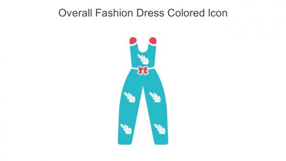 Overall Fashion Dress Colored Icon In Powerpoint Pptx Png And Editable Eps Format
