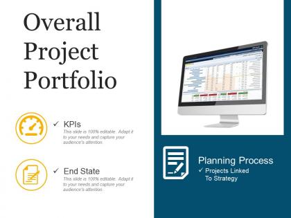 Overall project portfolio ppt background template
