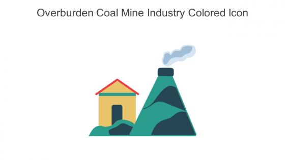 Overburden Coal Mine Industry Colored Icon In Powerpoint Pptx Png And Editable Eps Format