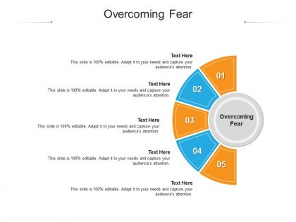 Overcoming fear ppt powerpoint presentation professional outfit cpb