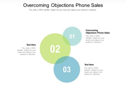 Overcoming objections phone sales ppt powerpoint presentation summary format cpb