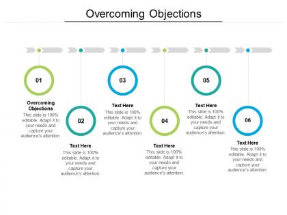 Overcoming objections ppt powerpoint presentation slides graphics design cpb