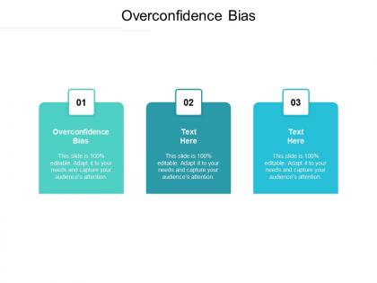 Overconfidence bias ppt powerpoint presentation icon infographics cpb