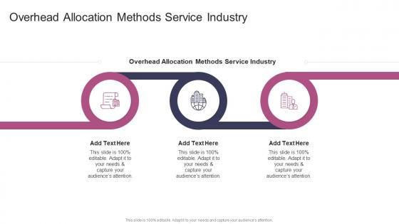 Overhead Allocation Methods Service Industry In Powerpoint And Google Slides Cpb