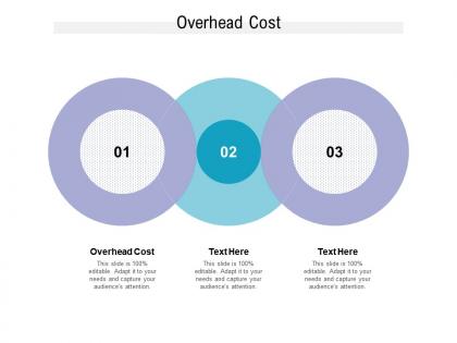 Overhead cost ppt powerpoint presentation visual aids portfolio cpb